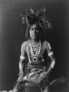 Snake priest, c1900. Creator: Edward Sheriff Curtis