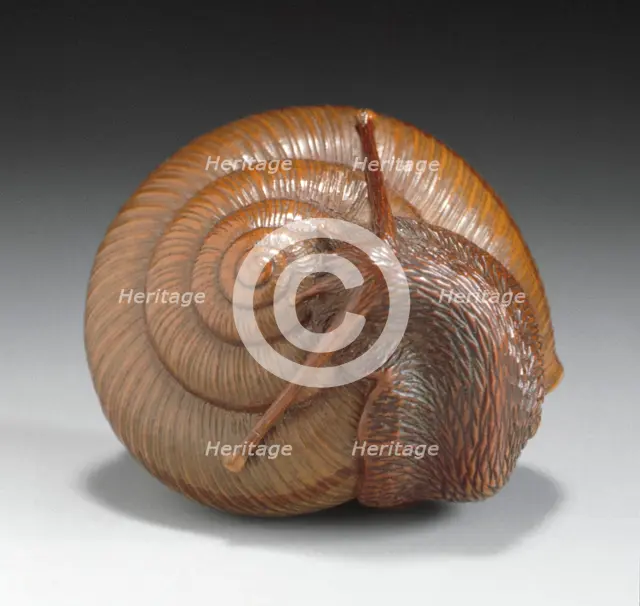 Snail, First half of 19th century. Creator: Tadatoshi.