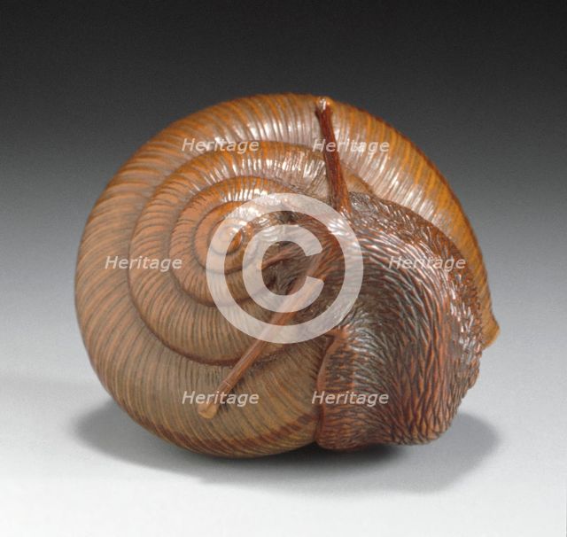 Snail, First half of 19th century. Creator: Tadatoshi.