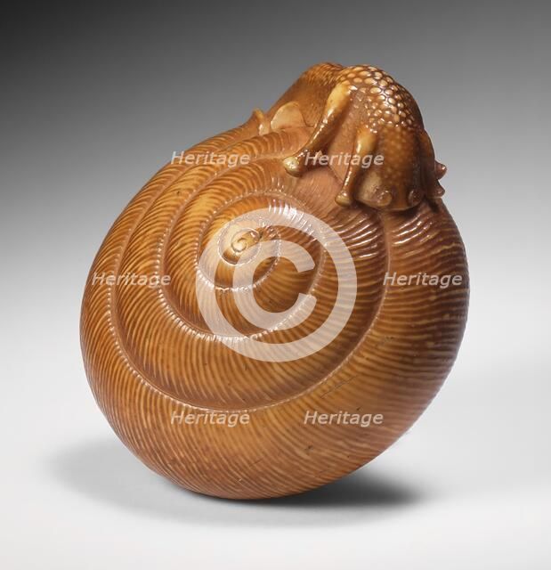 Snail, Late 18th-early 19th century. Creators: Unknown, Seiyodo Tomiharu.