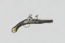 Snaphance Belt Pistol, Italy, dated 1775, in style of c. 1700. Creator: Domenico Guardiani