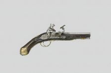 Snaphance Belt Pistol, Italy, dated 1775, in style of c. 1700. Creator: Domenico Guardiani