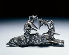 Snaphance Gunlock, c.1660-80. Creator: Unknown