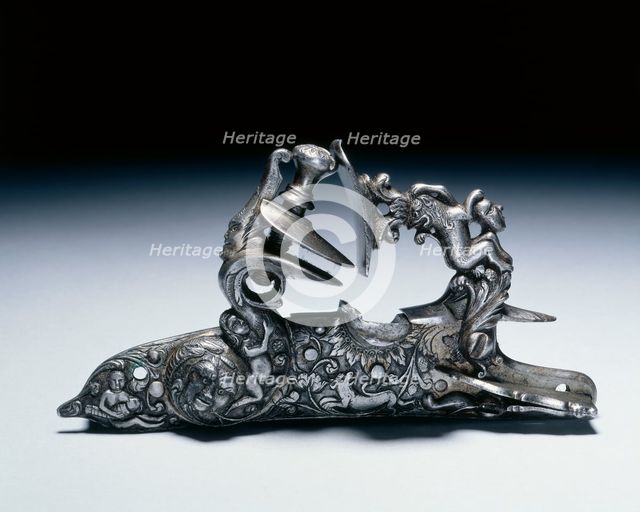Snaphance Gunlock, c.1660-80. Creator: Unknown.