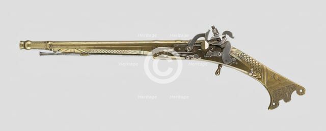Snaphance Pistol, Dundee, 1614 with restored lock. Creator: Unknown.