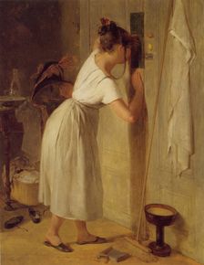 Sneaking a peek. Artist: Fendi, Peter (1796-1842)