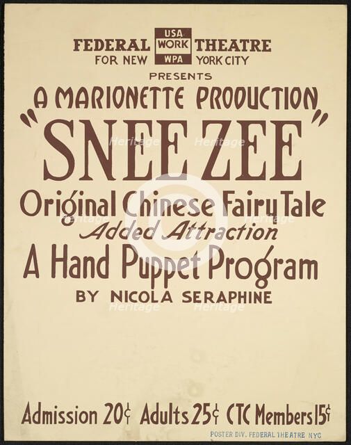 Snee Zee, New York, 1936. Creator: Unknown.