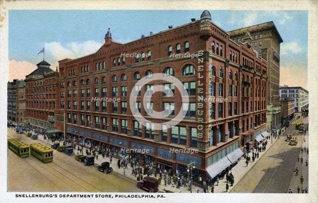 Snellenburg's department store, Philadelphia, Pennsylvania, USA, 1914. Artist: Unknown