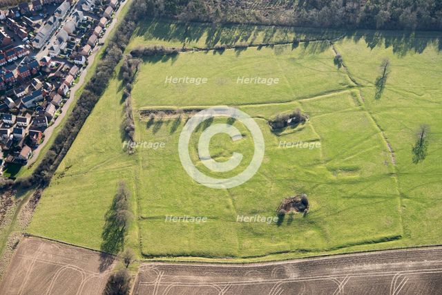 Snelshall Benedictine Priory, a moated priory site and fishponds, Whaddon, Buckinghamshire, 2018. Creator: Damian Grady.
