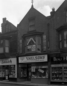 Snelsons electrical shop, Mexborough, South Yorkshire, 1963. Creator: Michael Walters