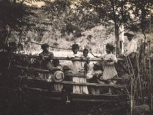 Snicker's Gap. Watching the stage go by, between 1900 and 1901. Creator: Frances Benjamin Johnston