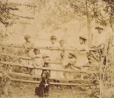 Snicker's Gap. Watching the stage go by, between 1900 and 1901. Creator: Frances Benjamin Johnston