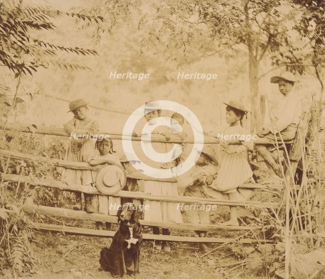 Snicker's Gap. Watching the stage go by, between 1900 and 1901. Creator: Frances Benjamin Johnston.