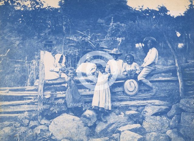 Snicker's Gap. Watching the stage go by, between 1900 and 1901. Creator: Frances Benjamin Johnston.