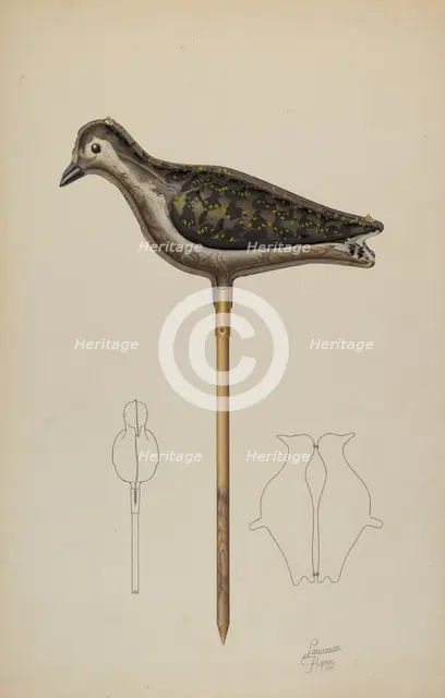 Snipe Decoy, 1941. Creator: Lawrence Flynn.