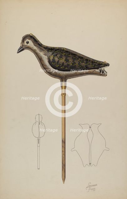 Snipe Decoy, 1941. Creator: Lawrence Flynn.