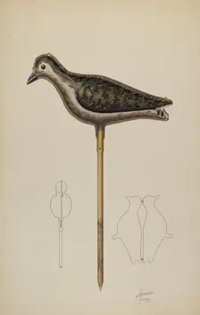 Snipe Decoy, 1941. Creator: Lawrence Flynn