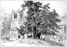 Snitterfield church, Snitterfield, Warwickshire, 1885.Artist: Edward Hull