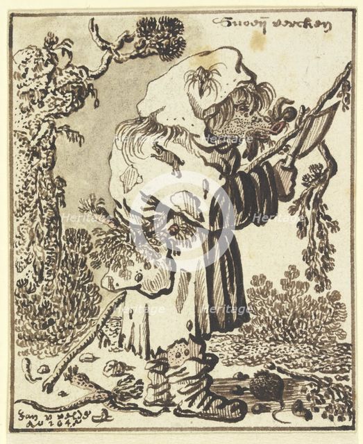 Snoeji varcken, 1645. Creator: Jan Jansz van de Velde.