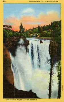 Snoqualmie Falls, Washington, USA, 1935