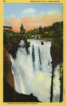 Snoqualmie Falls, Washington, USA, 1935