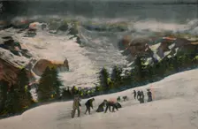 Snowballing in Paradise Valley in Midsummer, Mt. Rainier National Park c1916. Artist: Asahel Curtis