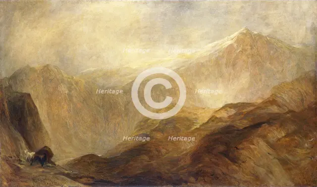 'Snowdon', 1848-1912. Creator: Henry Clarence Whaite.