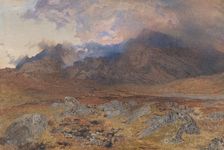Snowdon, after an April Hailstorm [or Snowdon through Clearing Clouds], ca. 1857. Creator: Alfred William Hunt