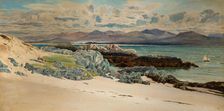 Snowdon And Caernarvon From Llanddwyn Island, 1917. Creator: Frederick William Hayes