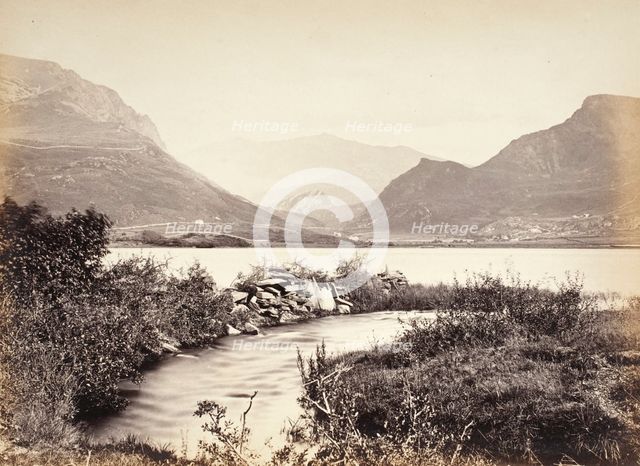 Snowdon, From Nantlle Lakes (583), Printed 1860 circa. Creator: Francis Bedford.