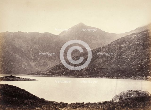 Snowdon, From Llyn Llydaw (528) (image 2 of 2), Printed 1860 circa. Creator: Francis Bedford.