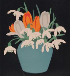 Snowdrops and Crocuses, 1922. Creator: John Hall Thorpe