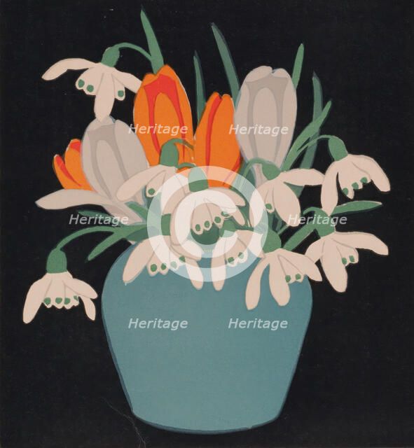Snowdrops and Crocuses, 1922. Creator: John Hall Thorpe.