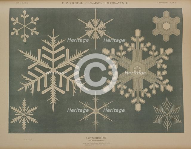 Snowflakes, 1874. Creator: Unknown.