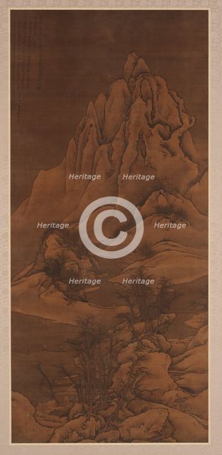 Snowscape after Guo Xi, Qing dynasty, 1702. Creator: Li Yin.