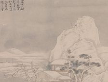Snowscape, from Album for Zhou Lianggong , undated. Creator: Ye Xin
