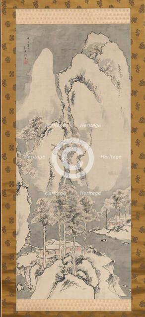 Snowy Landscape, 1744. Creator: Sakaki Hyakusen.