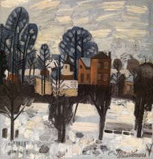 Snowy Landscape, 1938. Creator: Jean Brusselmans