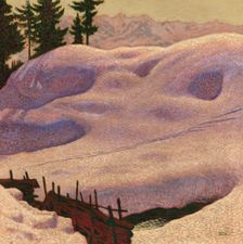 Snowy landscape near Mitterndorf, before 1912. Creator: Barth, Otto (1876-1916)