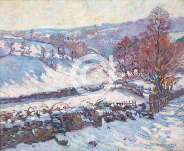 Snowy Landscape at Crozant. Artist: Guillaumin, Jean-Baptiste Armand (1841-1927)