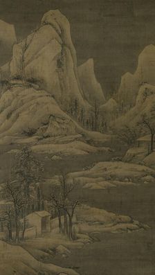 Snowy landscape, between 1368 and 1644. Creator: Unknown