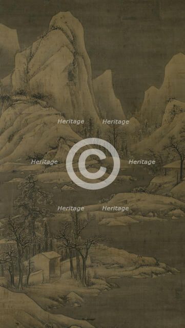 Snowy landscape, between 1368 and 1644. Creator: Unknown.