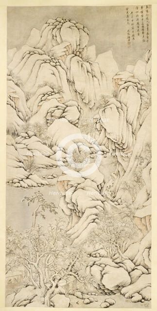Snowy Mountains, 1691. Creator: Gu Qiao.