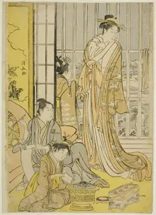 Snowy Morning in the Pleasure Quarters (Seiro yuki no ashita), c. 1789. Creator: Torii Kiyonaga