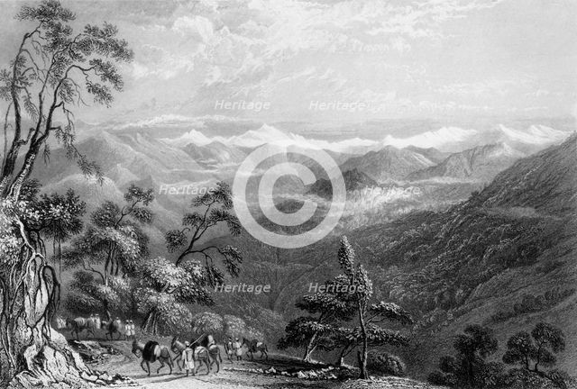 'Snowy Range, from Landour', 1838. Creator: George Francis White.