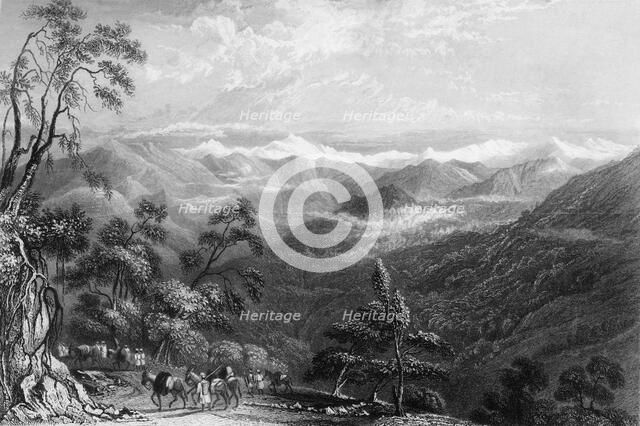 'Snowy Range, from Landour', 1845. Creator: Unknown.
