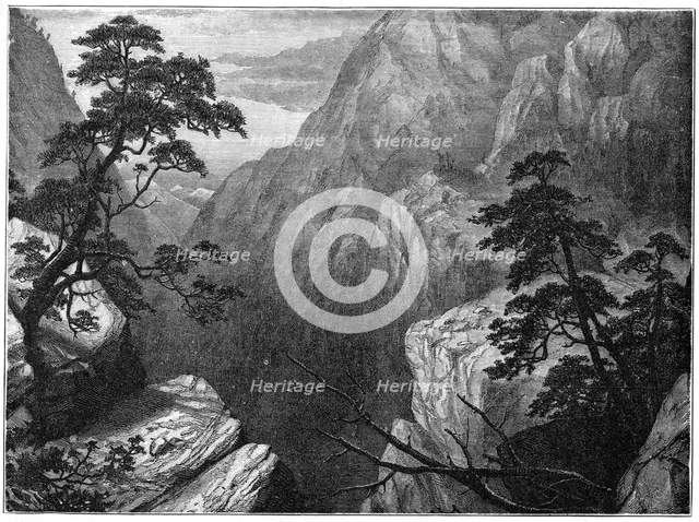 'Snowy range of the Sierra Madre, Rocky Mountains, USA', 1877. Artist: Unknown