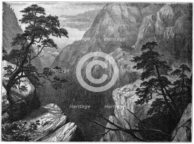 'Snowy range of the Sierra Madre, Rocky Mountains, USA', 1877. Artist: Unknown