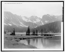 Snowy range near Ward, Long Lake, Colo., c1901. Creator: William H. Jackson