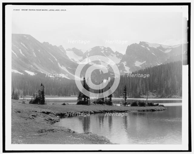 Snowy range near Ward, Long Lake, Colo., c1901. Creator: William H. Jackson.